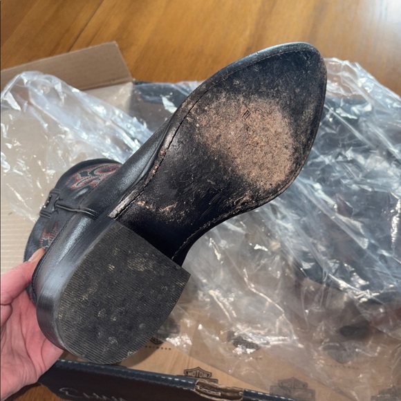 Harley-Davidson Black and Brown Ankle Boots - Picture 7 of 9